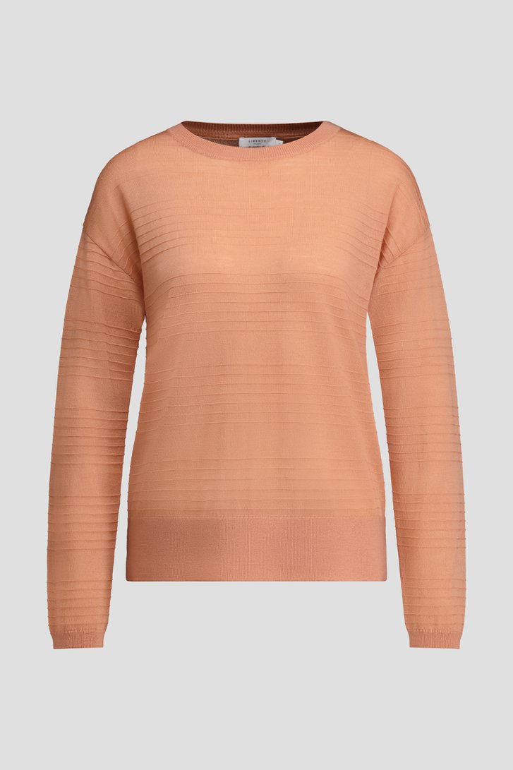 Photo produit 2 de Pull en laine rose saumon de Liberty Island pour Femmes