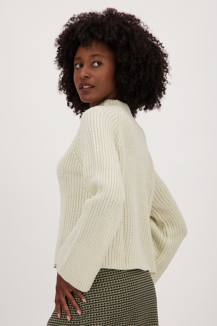 Pull en maille écru à manches amples de JDY pour Femmes