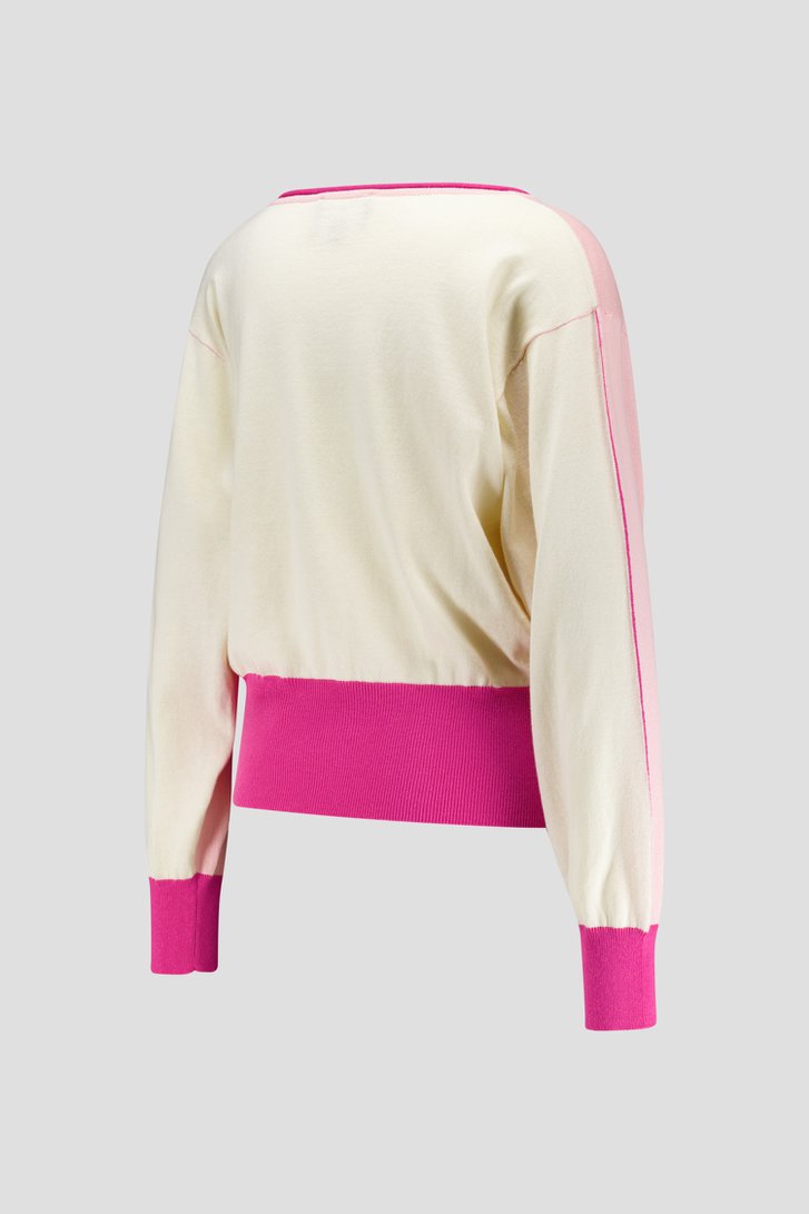 Pull en maille fine dans des tons roses de AC by Annelien Coorevits pour Femmes