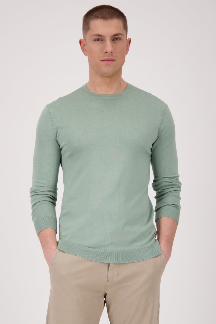 Pull en maille fine vert de ONLY & SONS pour Hommes