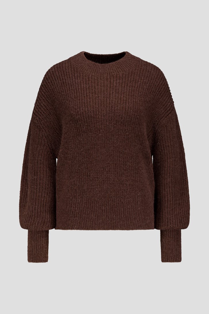 Photo produit 1 de Pull en maille marron foncé de D'Auvry pour Femmes