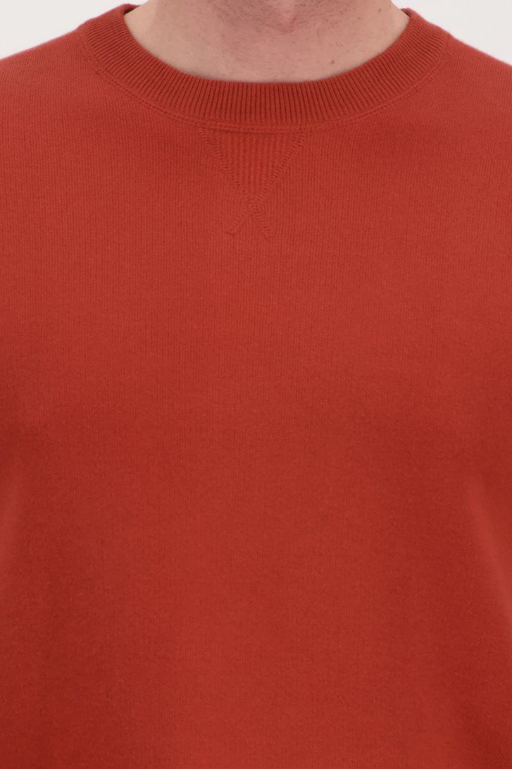 Pull en maille orange de BlueFields pour Hommes