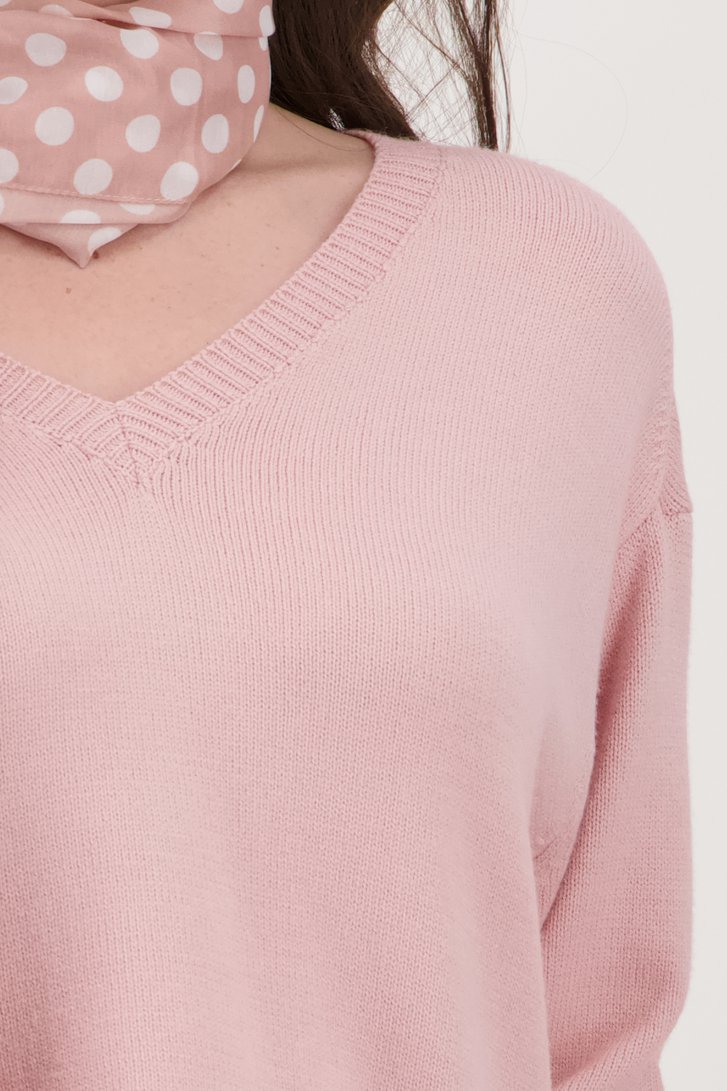 Pull en maille rose pâle de More & More pour Femmes