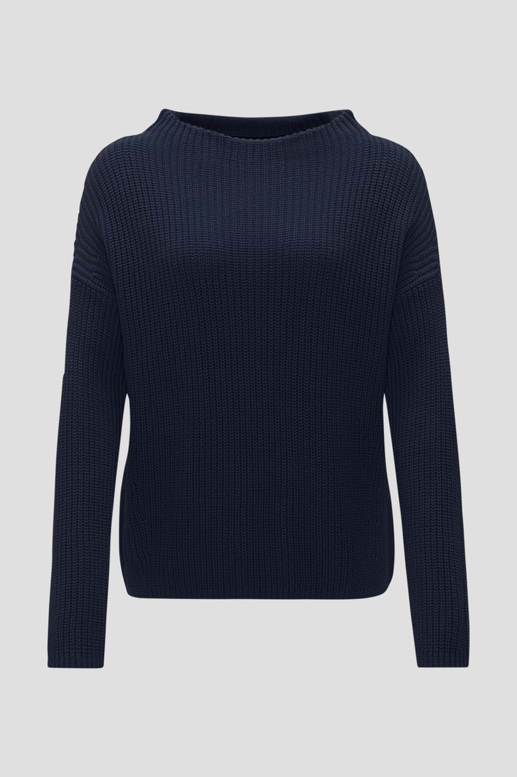 Pull en tricot bleu foncé	 de Opus pour Femmes