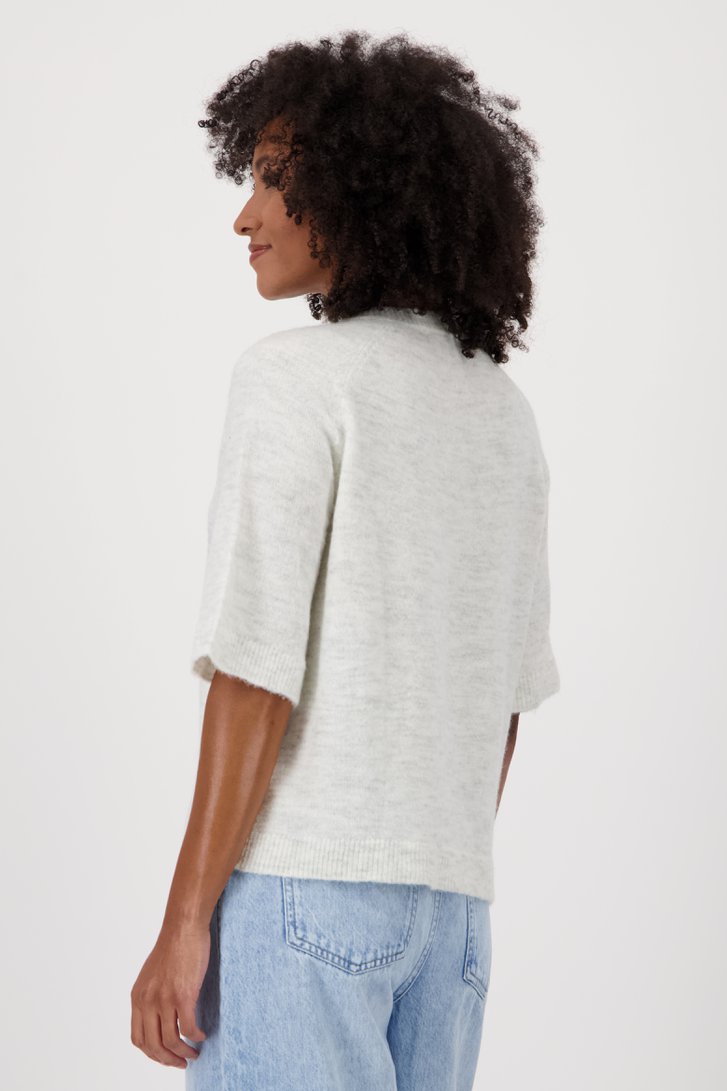 Pull en tricot écru avec col en V de JDY pour Femmes