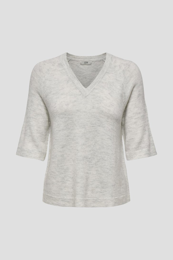 Pull en tricot écru avec col en V de JDY pour Femmes