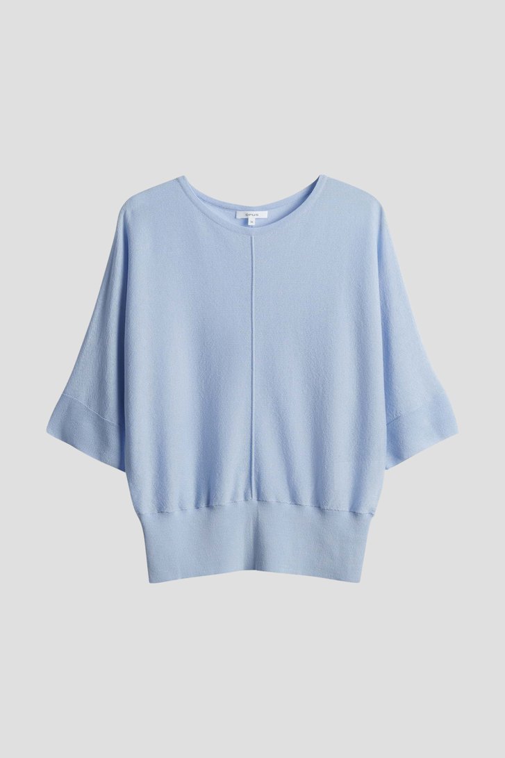Pull fin bleu clair avec manches chauve-souris de Opus pour Femmes