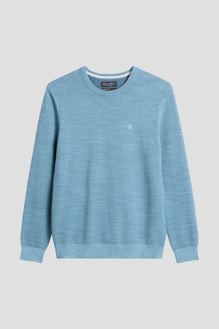 Photo produit 1 de Pull fin bleu clair de Marc O'Polo pour Hommes