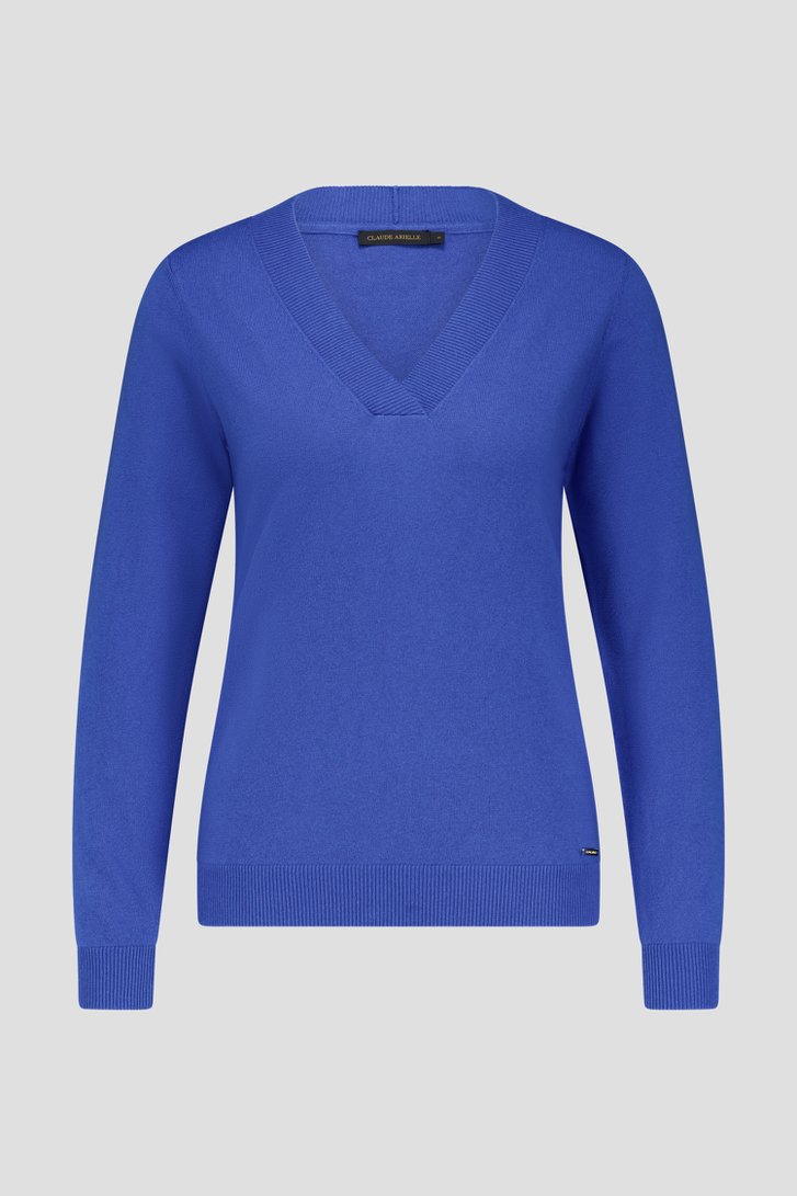Pull fin bleu  de Claude Arielle pour Femmes
