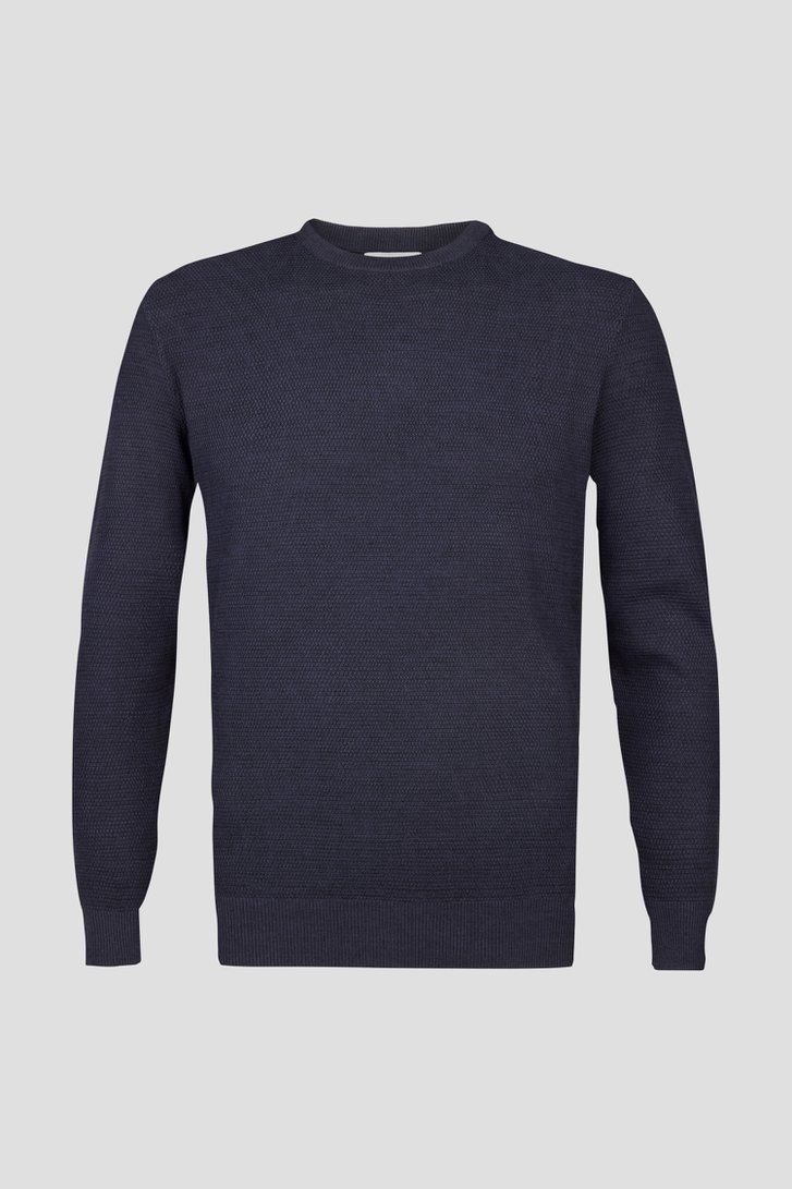 Pull fin bleu foncé	 de Michaelis pour Hommes