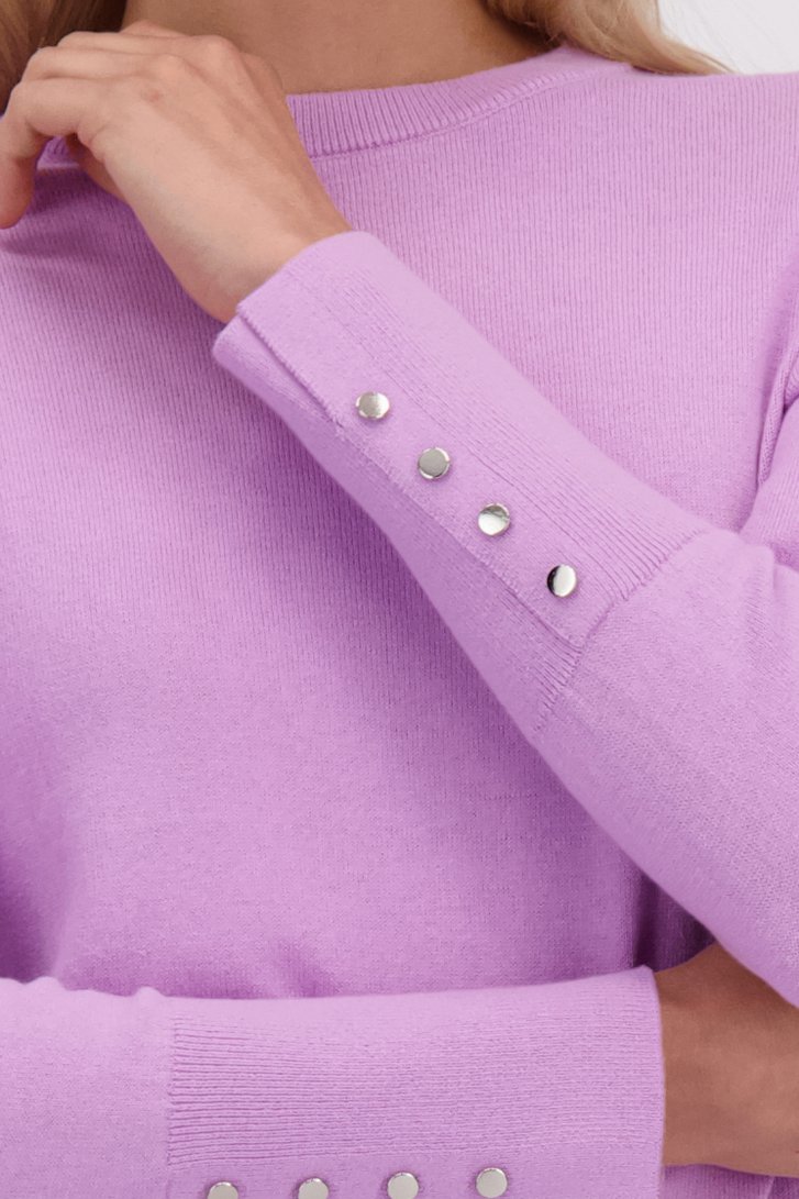 Photo supplémentaire 2 de Pull fin lilas à col rond  de Liberty Island pour Femmes