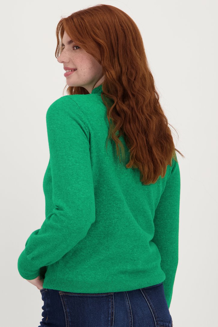 Pull fin vert à col haut	 de Libelle pour Femmes