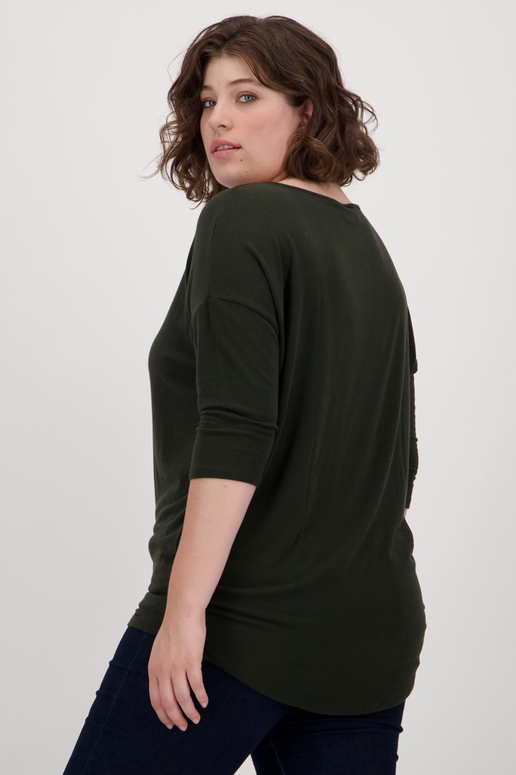 Pull fin vert foncé de Only Carmakoma pour Femmes