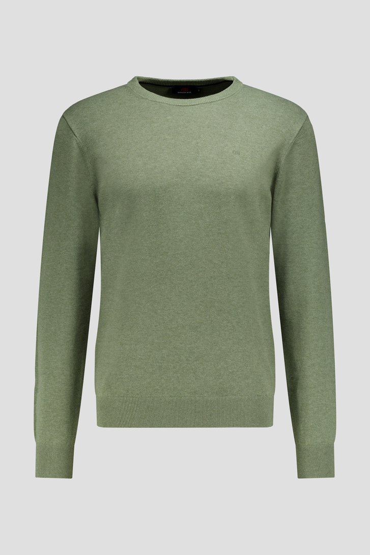Photo produit 1 de Pull fin verte à col rond de Dansaert Blue pour Hommes