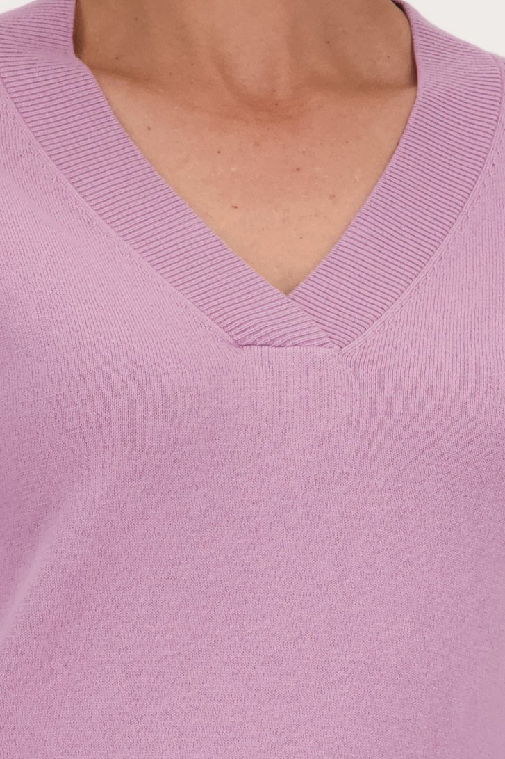 Pull fin violet clair de Claude Arielle pour Femmes