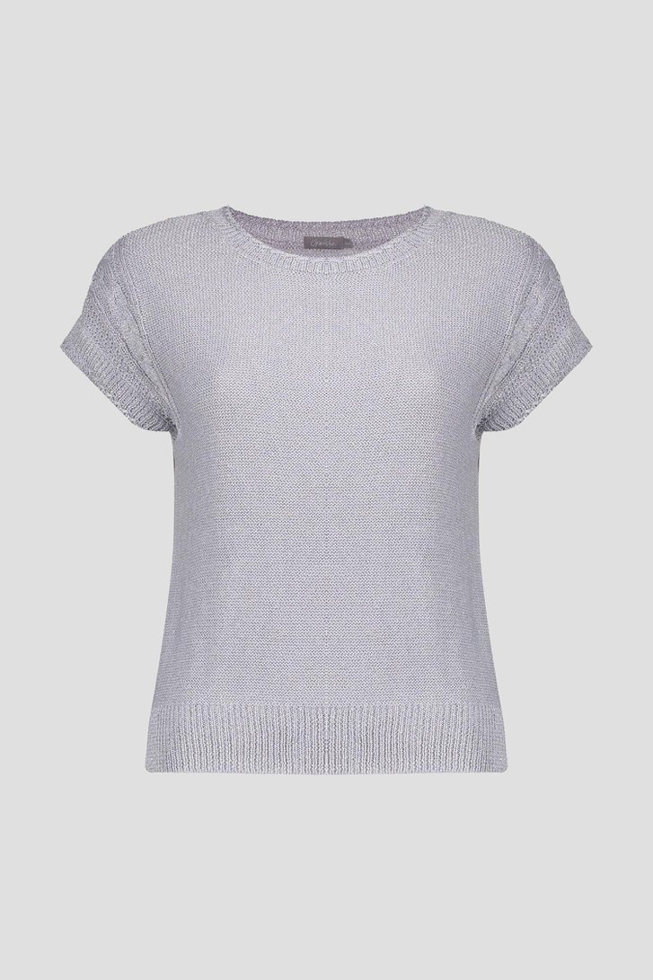 Photo produit 1 de Pull gris à manches courtes de Geisha pour Femmes
