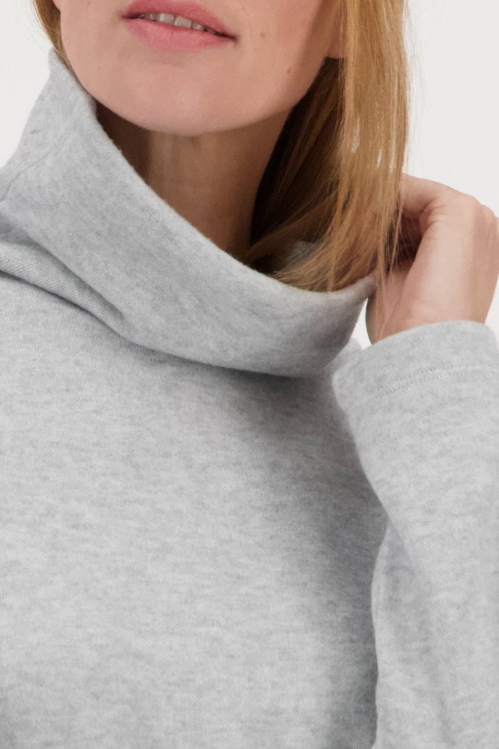 Pull gris clair à col roulé de Opus pour Femmes
