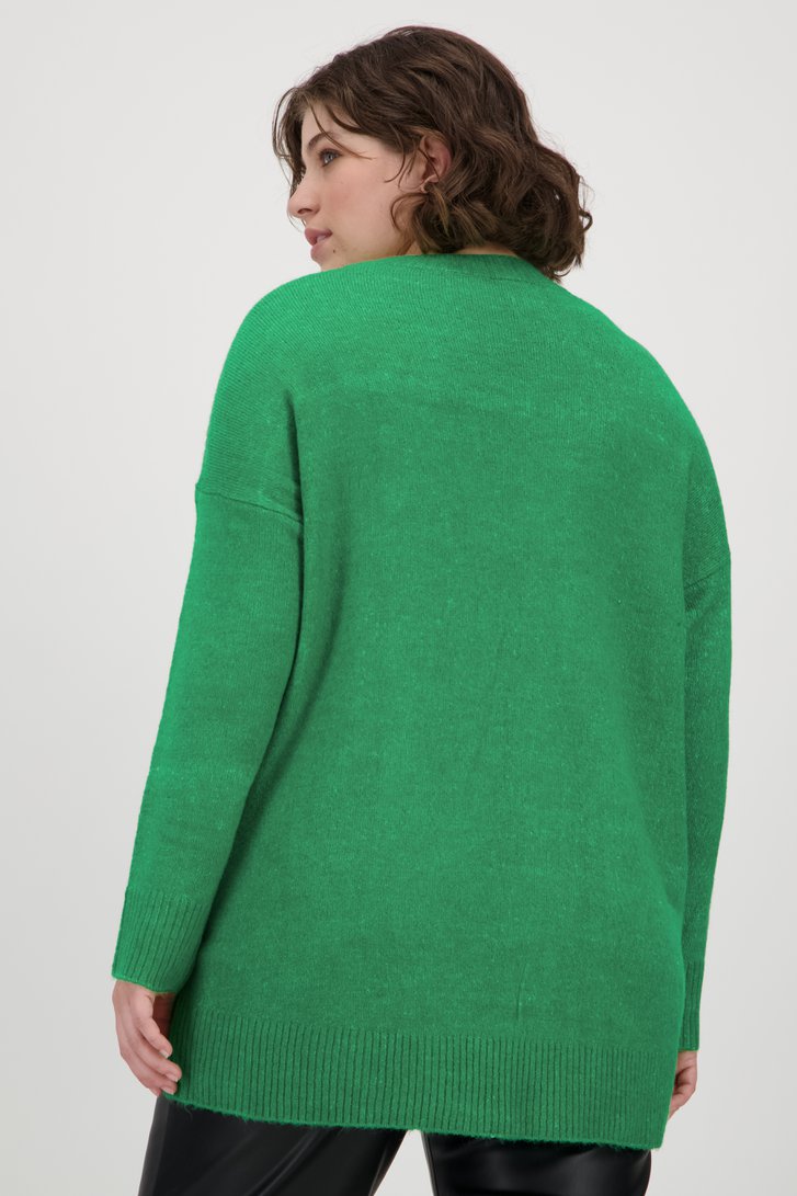 Pull long vert	 de Only Carmakoma pour Femmes