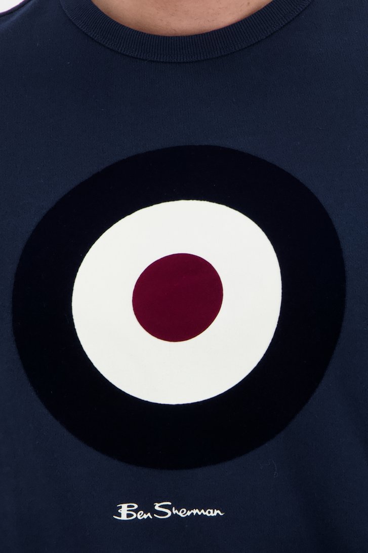 Pull marine avec un imprimé  de Ben Sherman pour Hommes