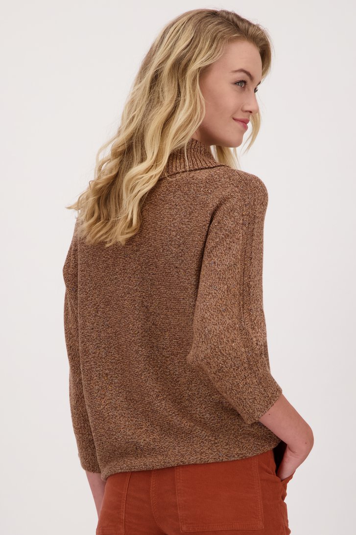 Pull marron à col roulé	 de Libelle pour Femmes