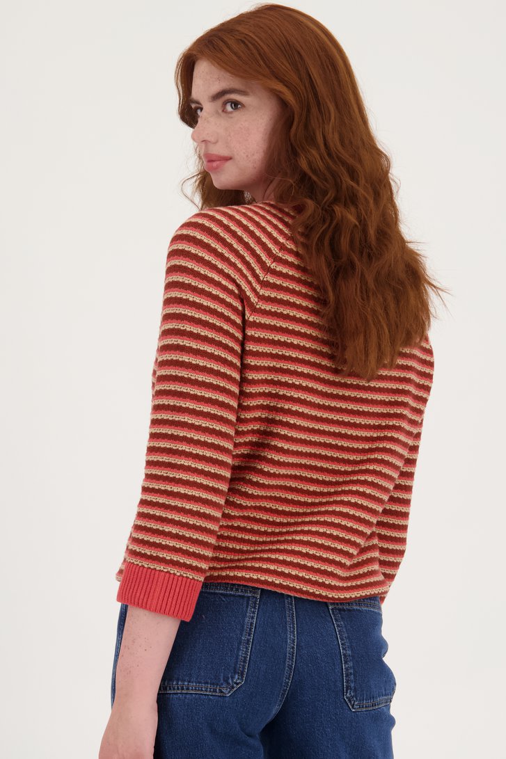 Pull marron avec motif crocheté de Libelle pour Femmes