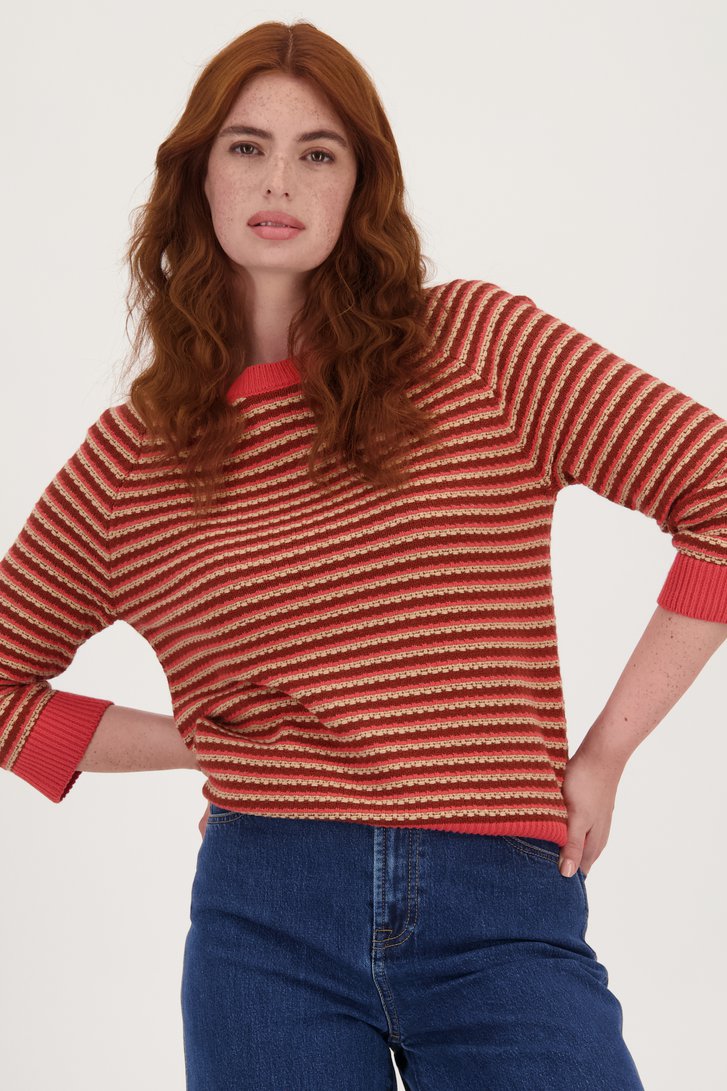 Pull marron avec motif crocheté de Libelle pour Femmes