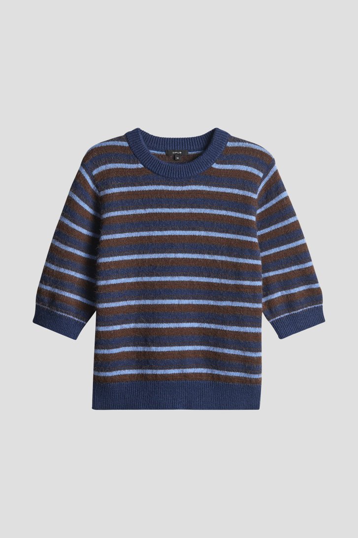 Photo produit 1 de Pull marron rayé de Opus pour Femmes