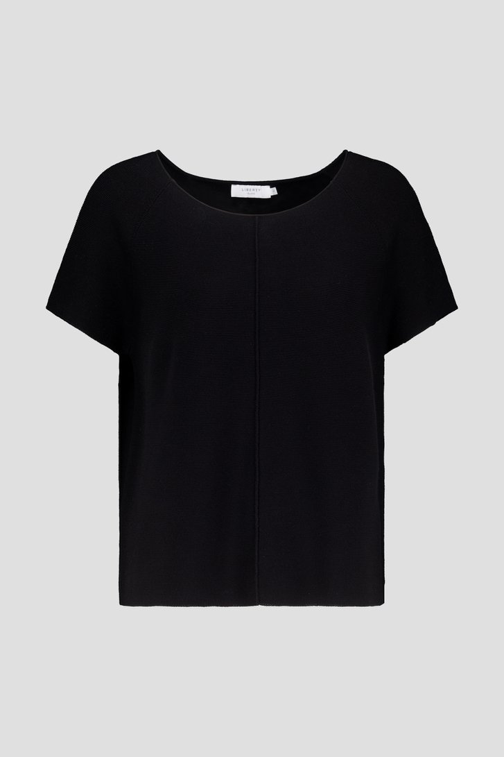 Pull noir finement tricoté de Liberty Island pour Femmes