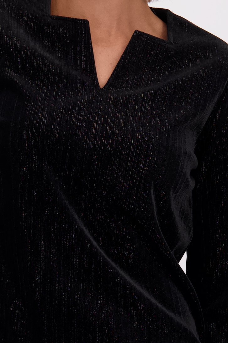 Détail de Pull noir scintillant de Claude Arielle pour Femmes
