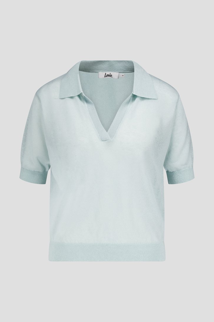 Pull pastel turquoise à manches courtes de Louise pour Femmes