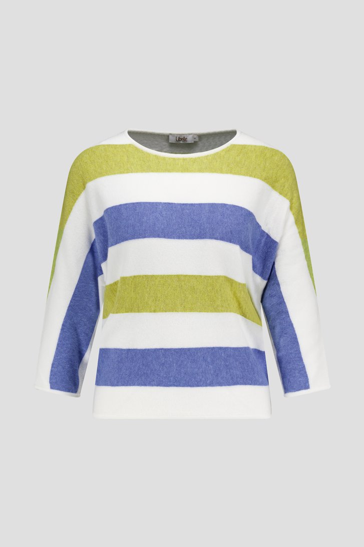 Pull rayé à manches 3/4  de Libelle pour Femmes