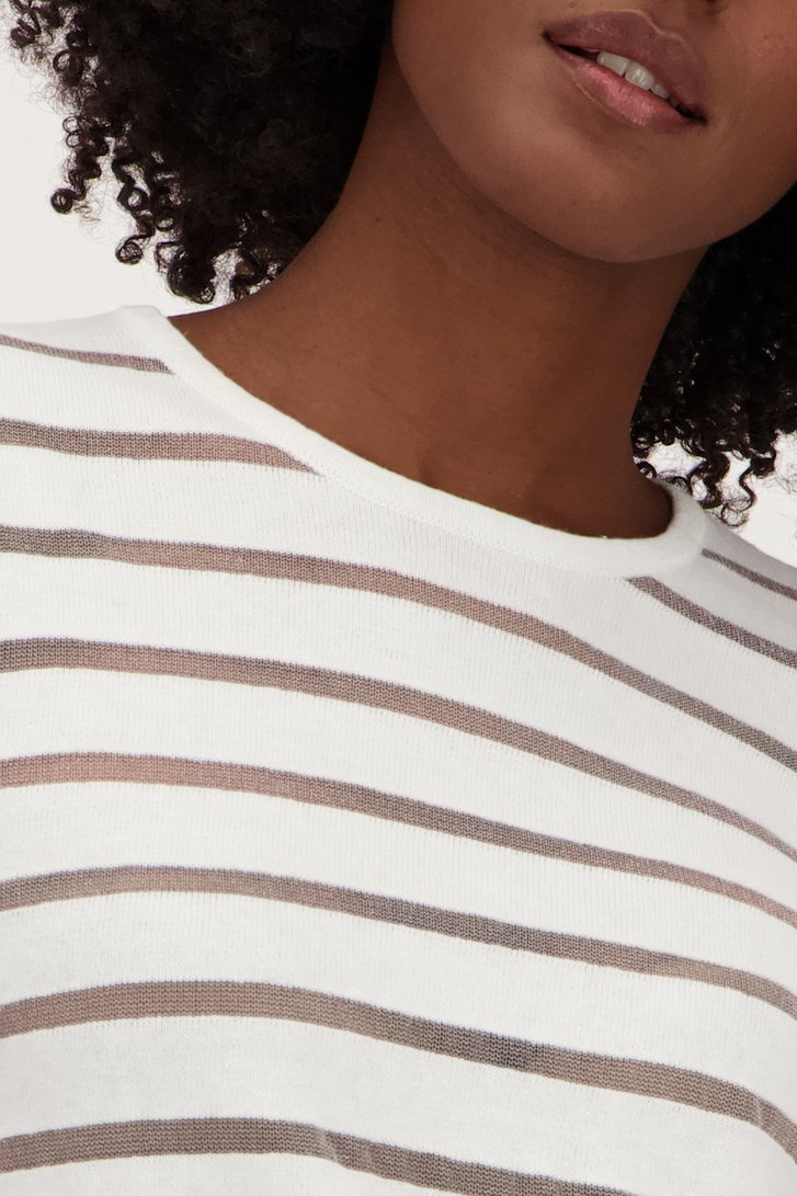 Pull rayé écru de JDY pour Femmes