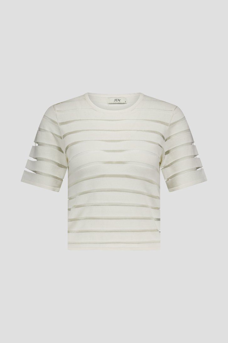 Pull rayé écru de JDY pour Femmes