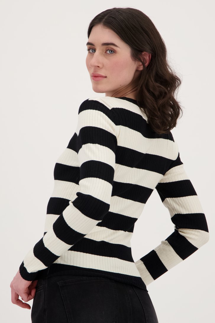 Pull rayé noir et blanc de JDY pour Femmes
