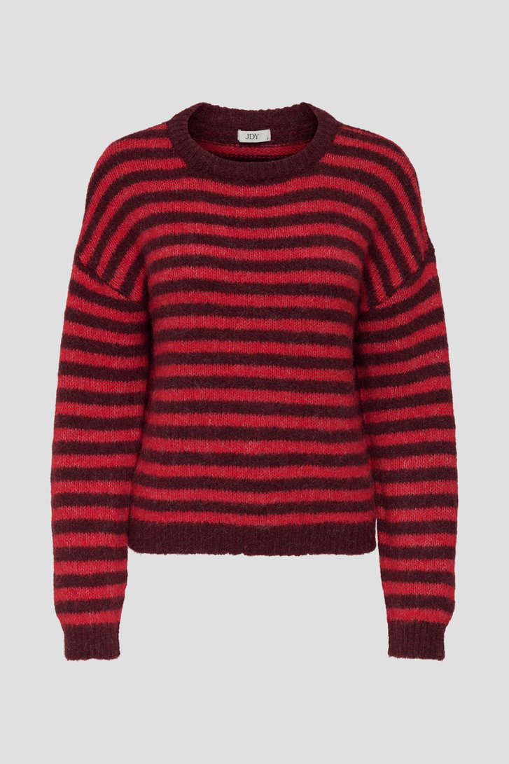 Photo produit 1 de Pull rayé rouge et bordeaux de JDY pour Femmes