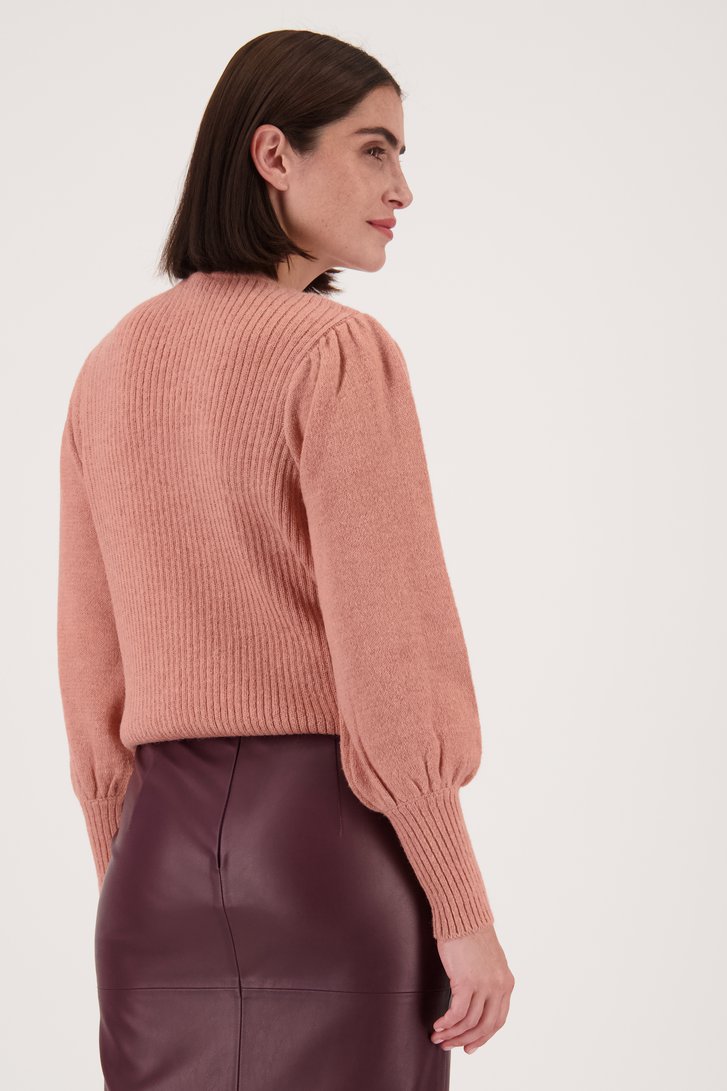 Pull rose pâle avec de la laine de D'Auvry pour Femmes