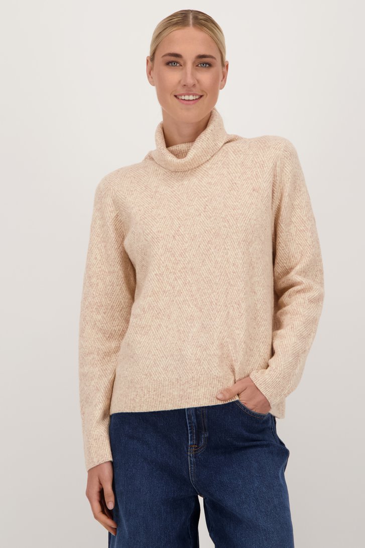 Pull rose pâle en maille texturée	 de Liberty Island pour Femmes