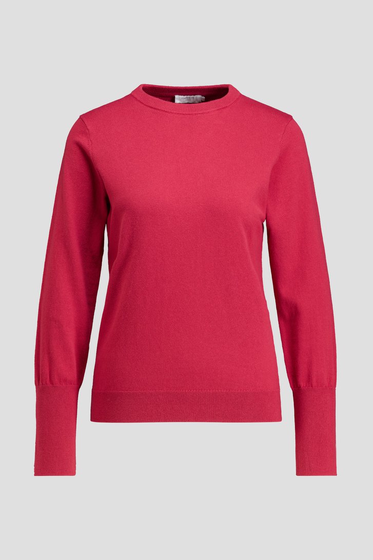 Photo produit 1 de Pull rouge à col rond de Liberty Island pour Femmes