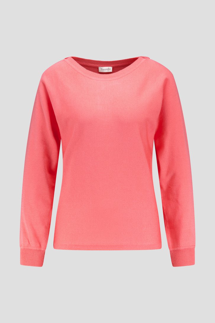 Pull rouge corail de Barbara Lebek pour Femmes