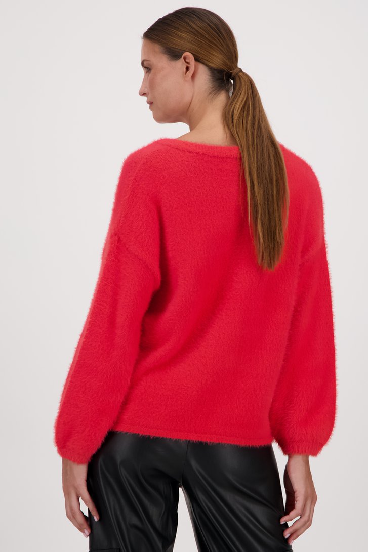 Pull rouge doux de JDY pour Femmes