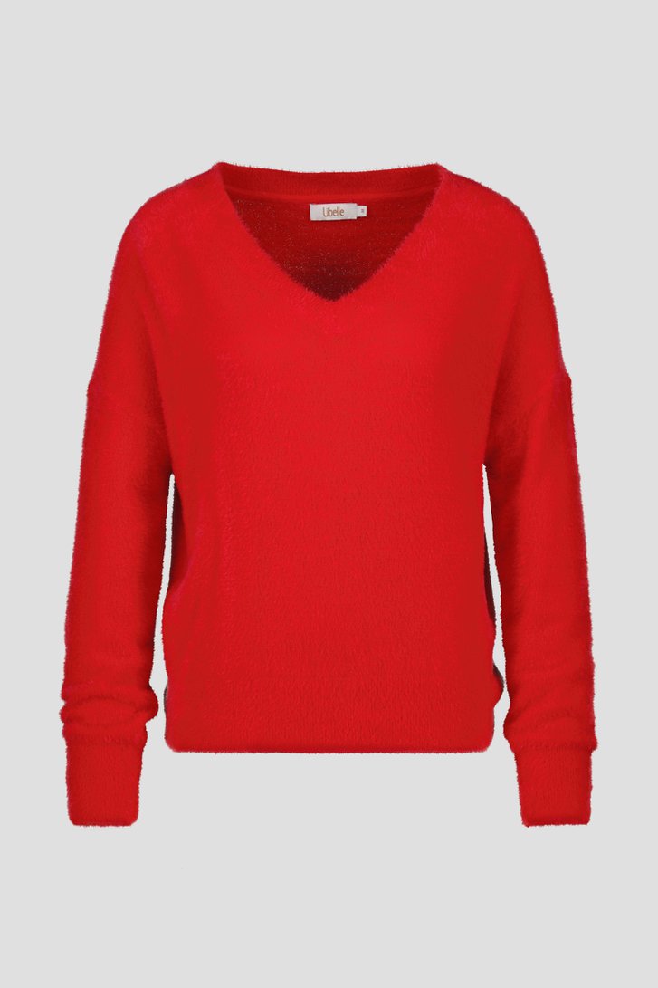 Pull rouge doux de Libelle pour Femmes