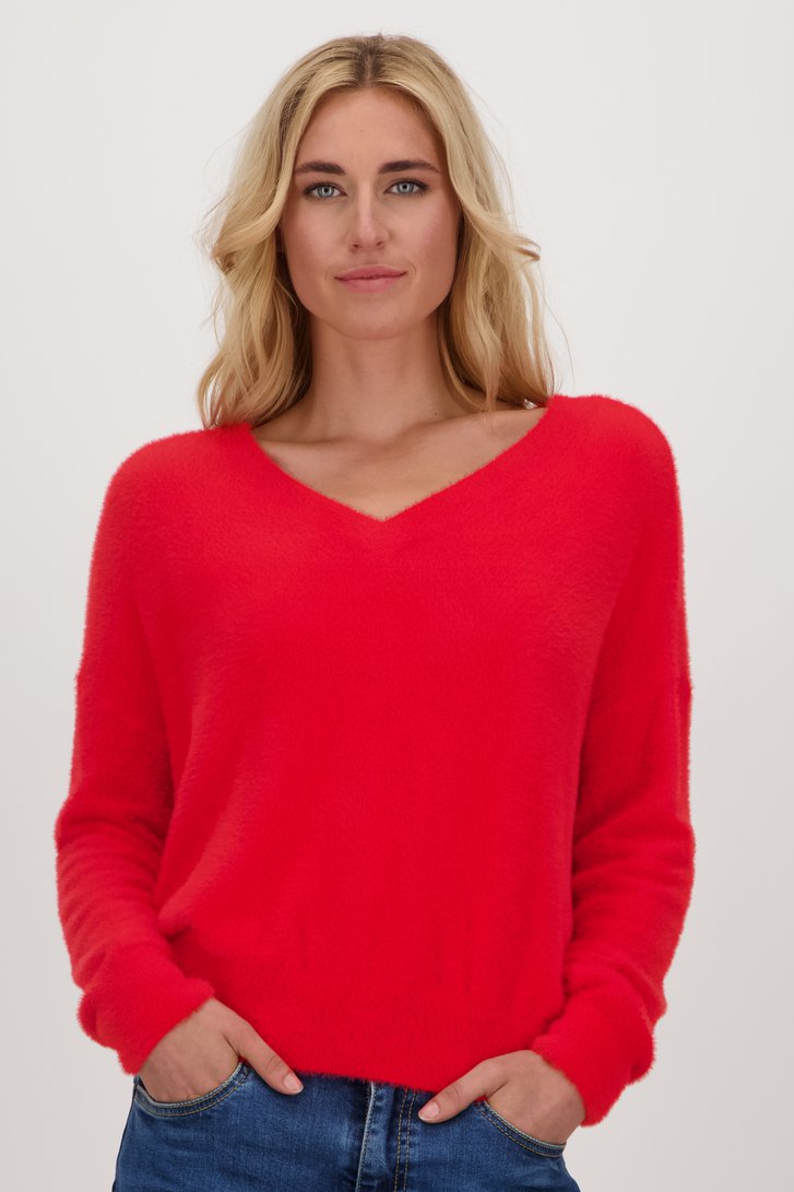 Pull rouge doux de Libelle pour Femmes