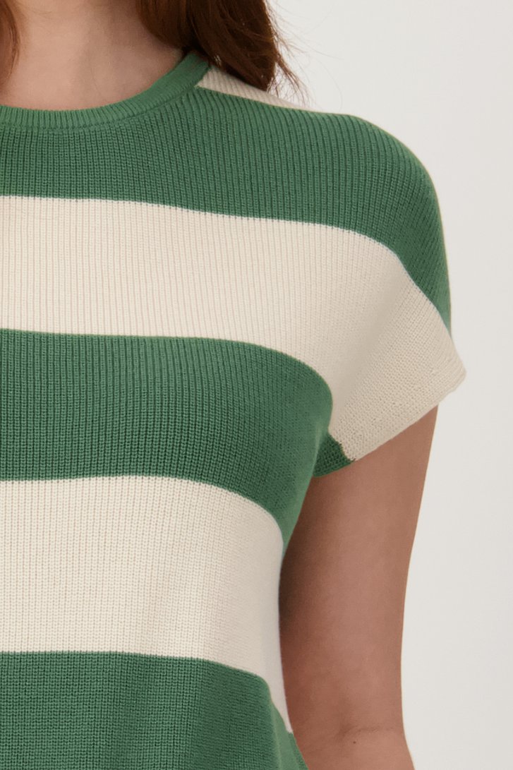 Pull sans manches beige-vert de Liberty Loving nature pour Femmes