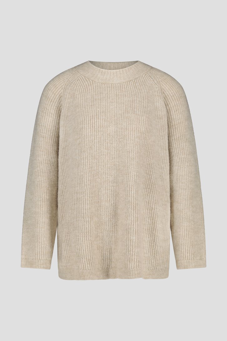 Pull tricoté beige de Only Carmakoma pour Femmes