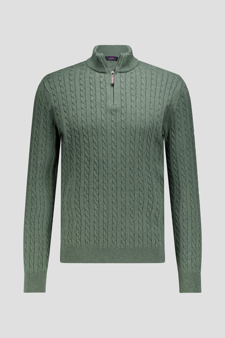 Photo produit 1 de Pull vert avec encolure haute de Dansaert Blue pour Hommes