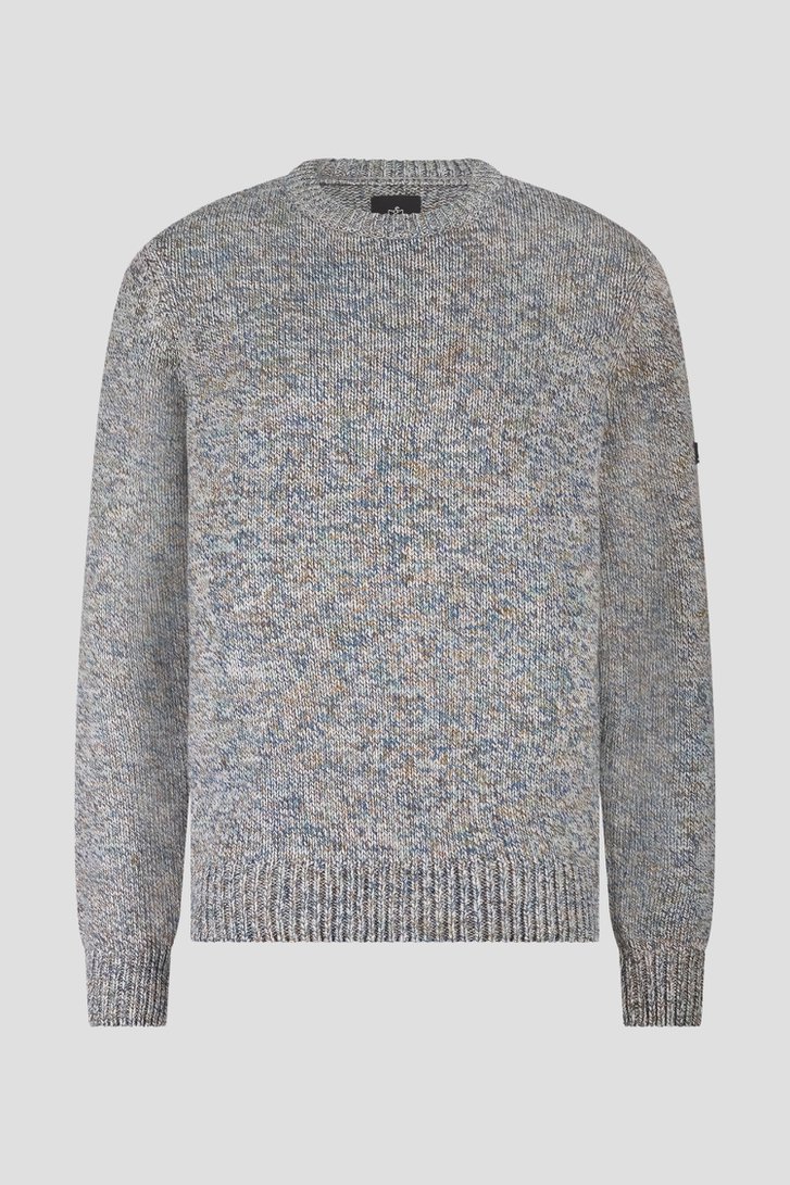 Photo produit 1 de Pull vert chiné à encolure ronde de Bluefields pour Hommes