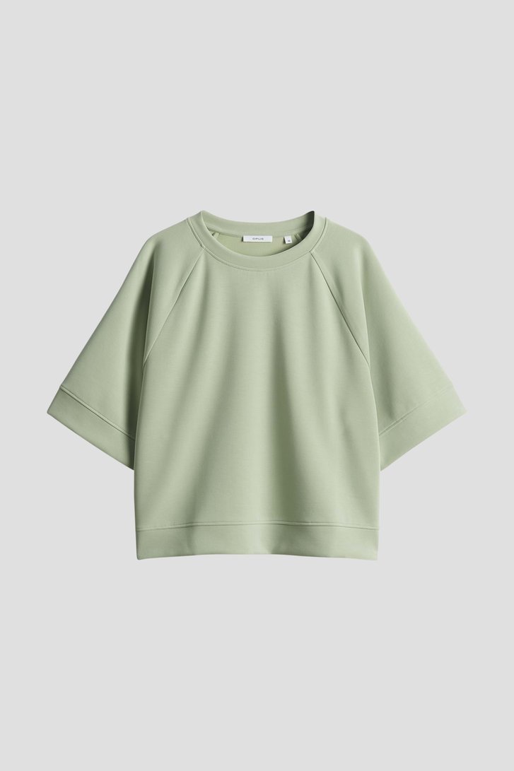 Pull vert clair à manches mi-longues de Opus pour Femmes