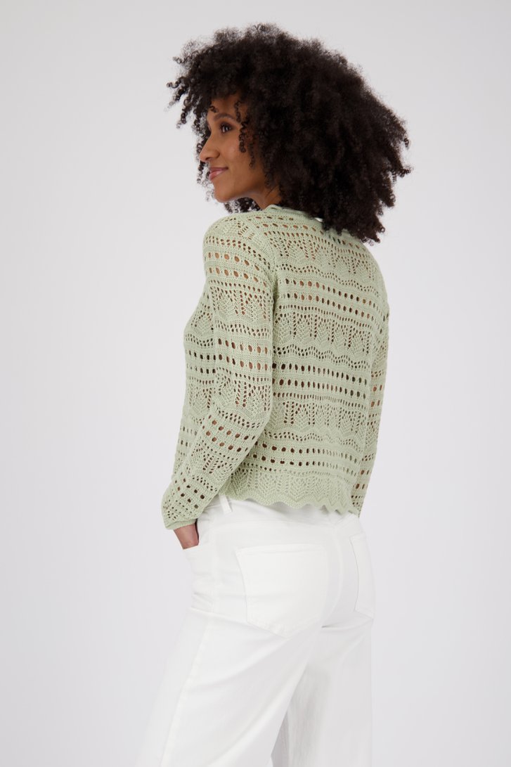 Pull vert crocheté de JDY pour Femmes