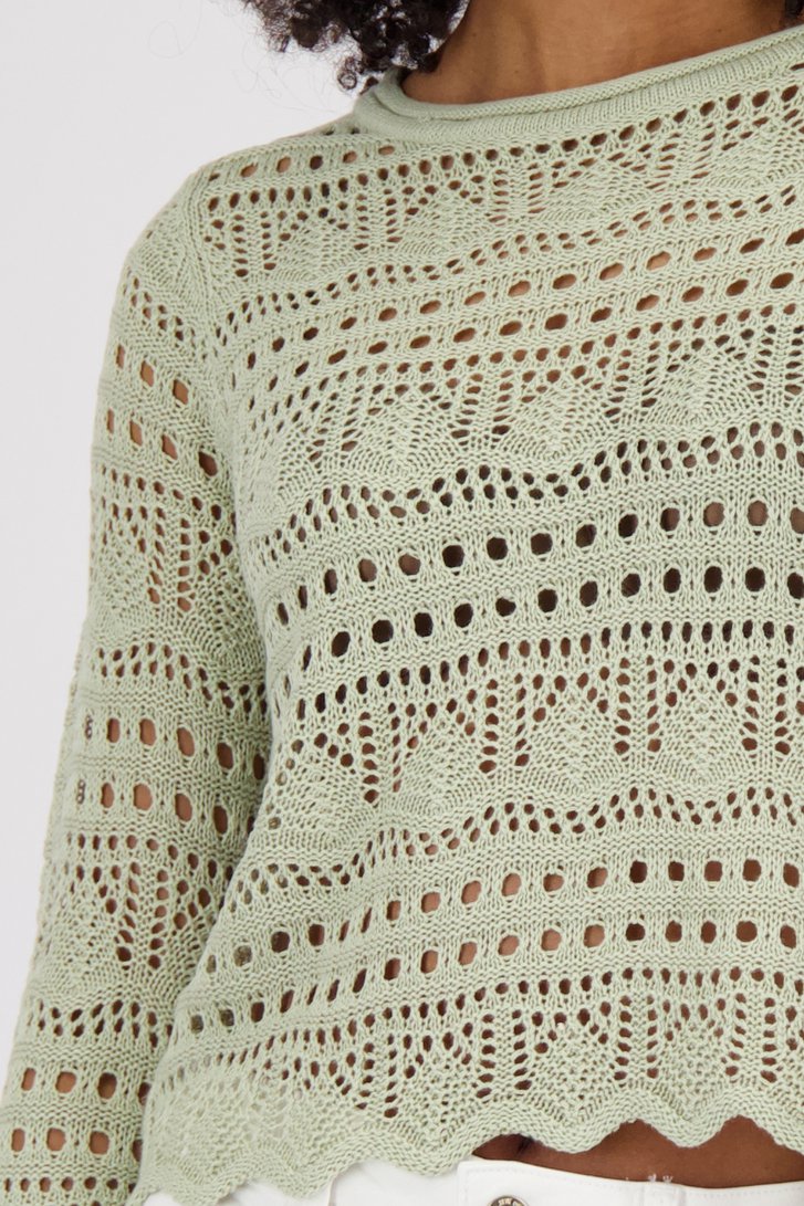 Pull vert crocheté de JDY pour Femmes