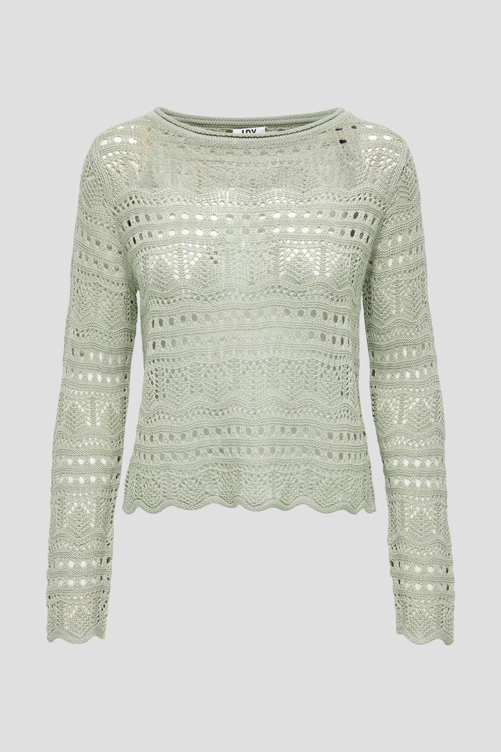 Pull vert crocheté de JDY pour Femmes